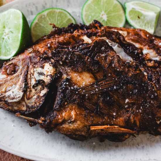 Colombian Whole Fried Mojarra Frita - Recipe photo by ImmigrantsTable