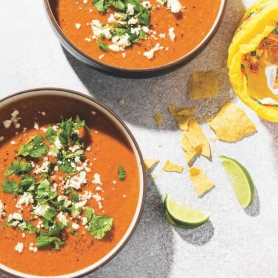 Creamy Pinto Bean and Tomato Soup - Recipe photo by coolfooddude