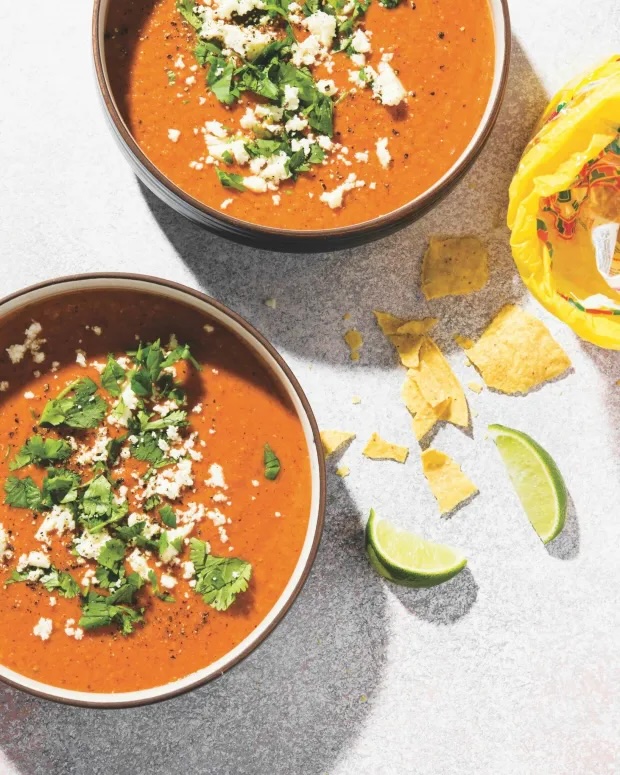 Creamy Pinto Bean and Tomato Soup - Recipe photo by coolfooddude