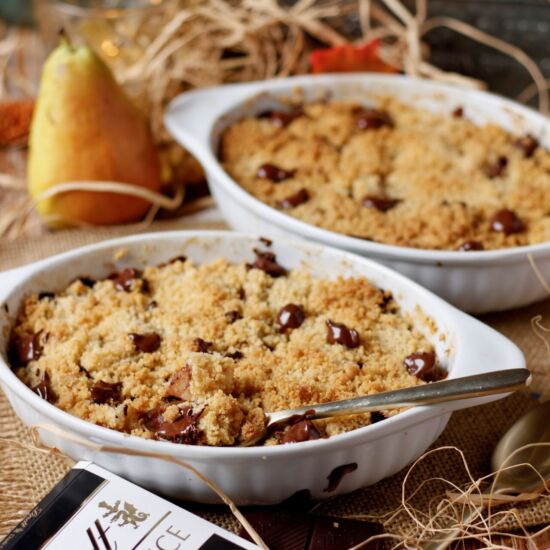 Pearl and Chocolate Crumble - Recipe photo by Rachida
