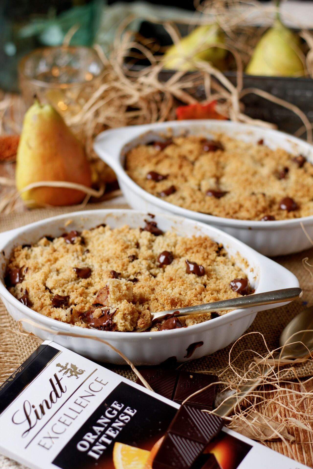 Pearl and Chocolate Crumble - Recipe photo by Rachida