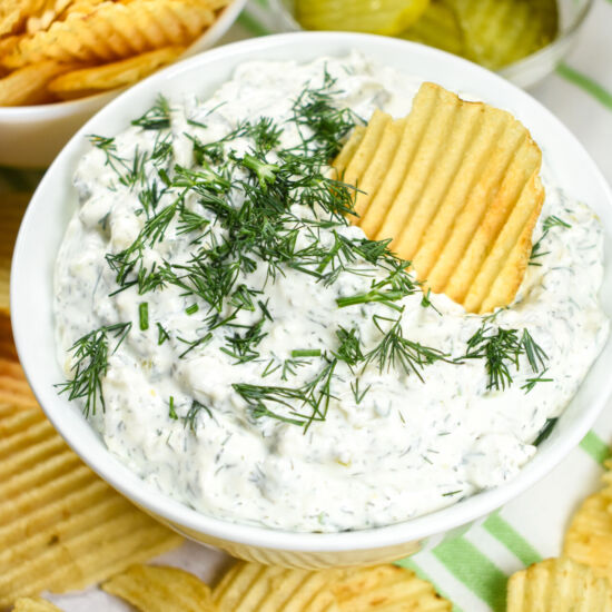 Dill Pickle Dip - Recipe photo by bastecutfold