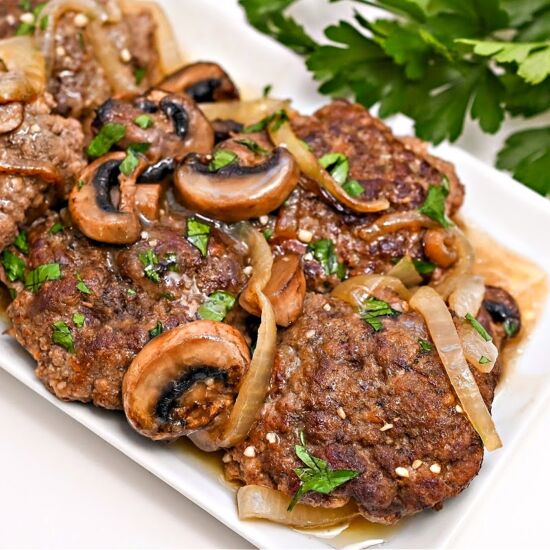 Keto Crockpot Salisbury Steak - Recipe photo by Foodie Love