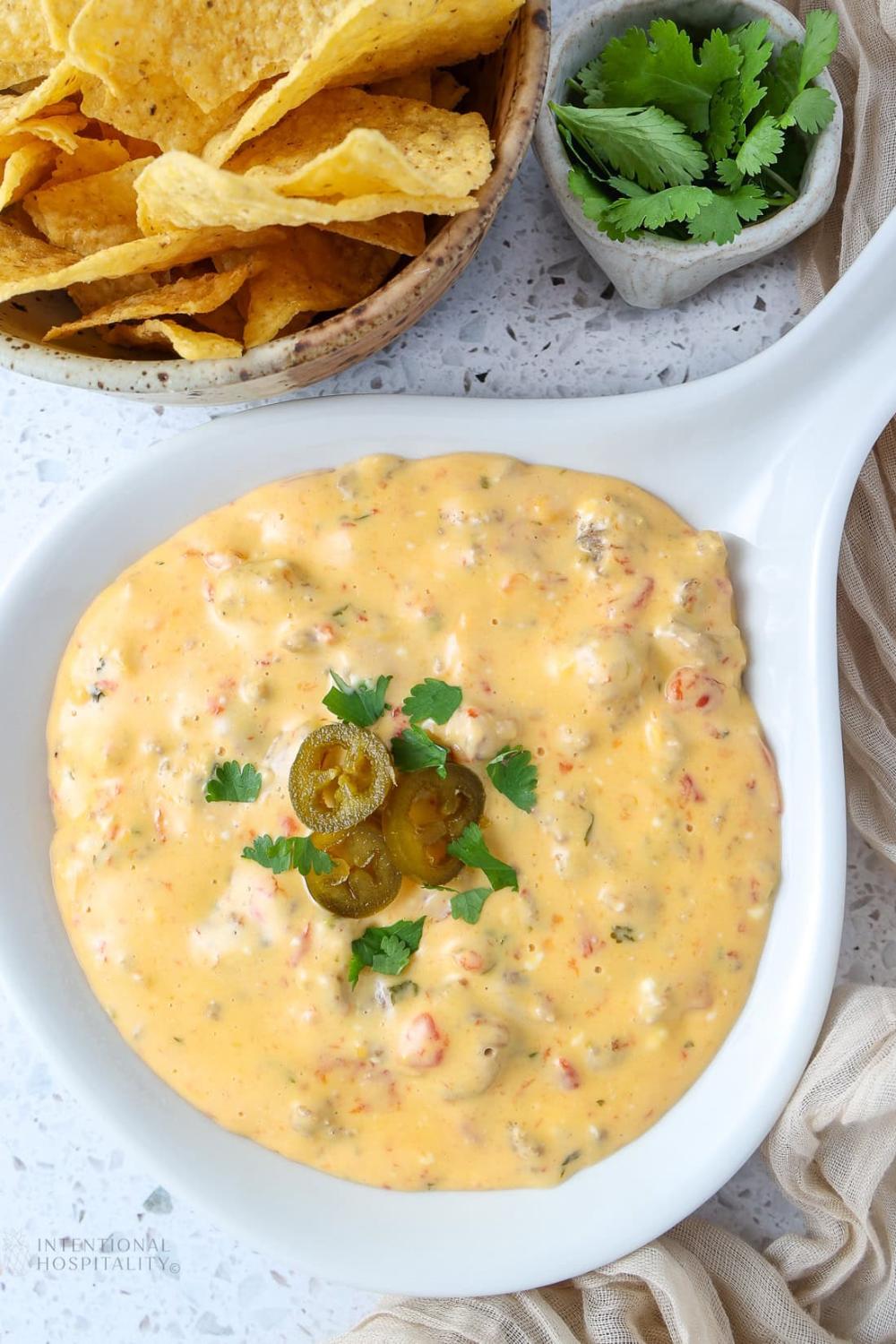 Dip with Rotel and Sausage - Recipe photo by Intentional Hospitality