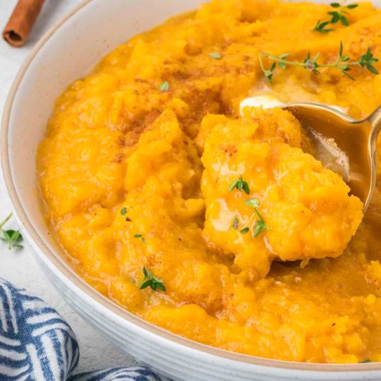 Easy Creamy Mashed Butternut Squash - Recipe photo by Blues Best Life