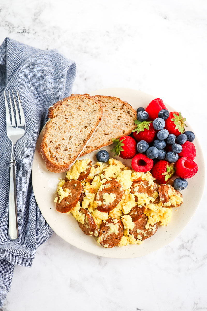Chicken Sausage and Egg Scramble - Recipe photo by DelightfulEMade
