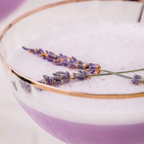 5-Minute Empress Gin Sour Cocktail - Recipe photo by RNsKitchen