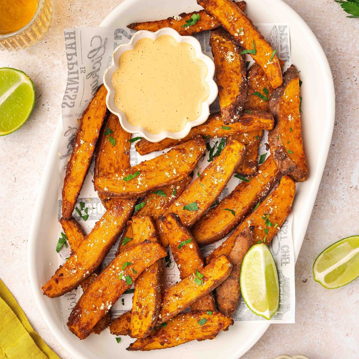 Crispy Air Fryer Sweet Potato Wedges - Recipe photo by HungryWhisk