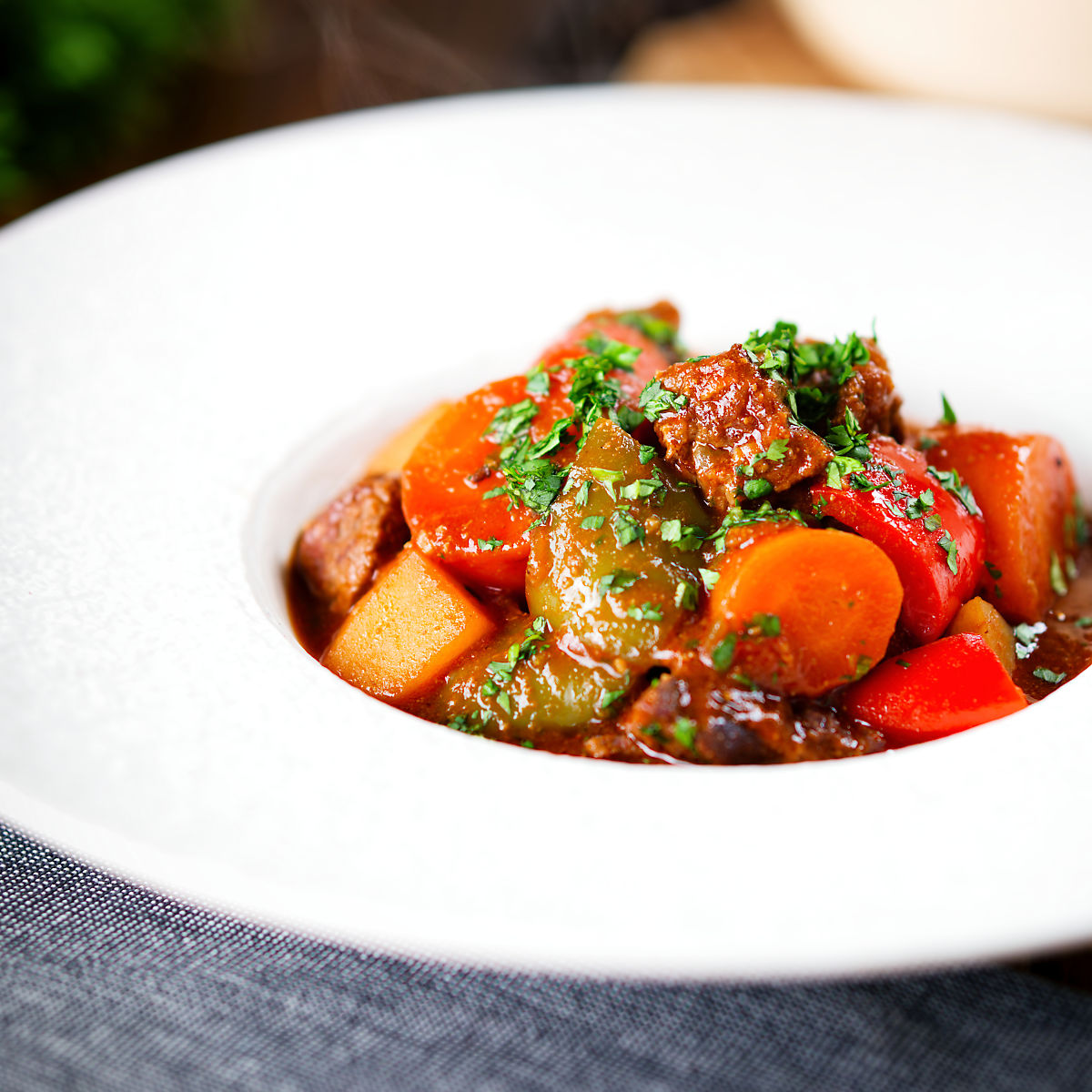 Filipino Beef Kaldereta - Recipe photo by Brian Jones