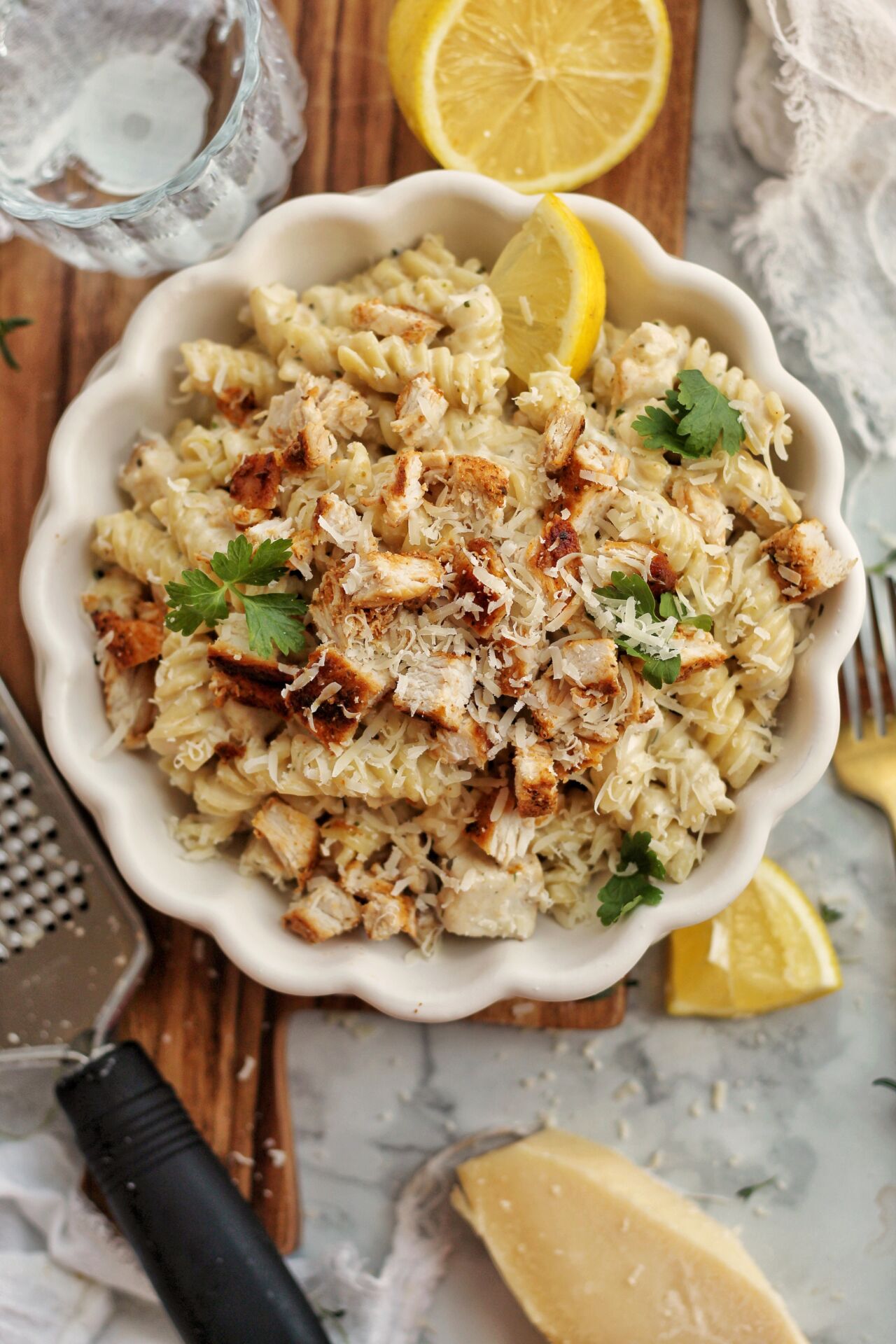 Garlic Parmesan Chicken Pasta - Recipe photo by Ereese