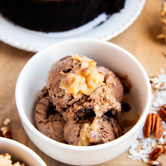 German Chocolate Cake Ice Cream - Recipe photo by like mother like daughter