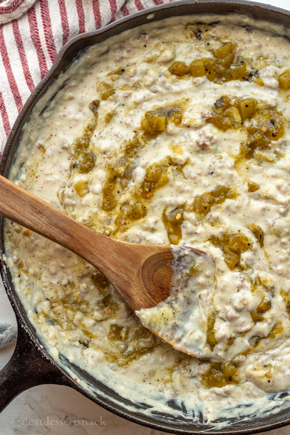Green Chile Sausage Gravy - Recipe photo by eatdessertsnack