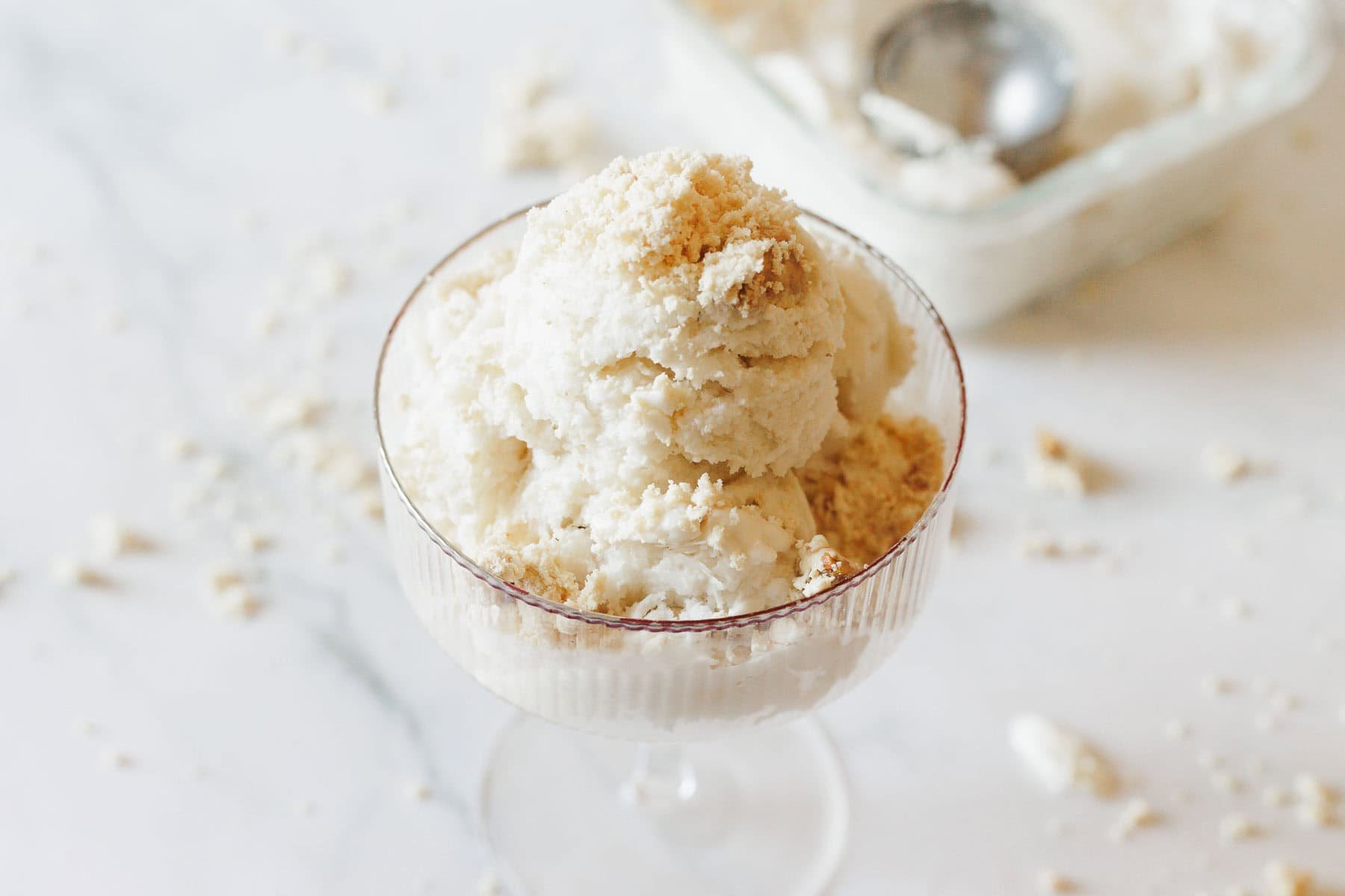 Vegan Halva Tahini Ice Cream - Recipe photo by ImmigrantsTable