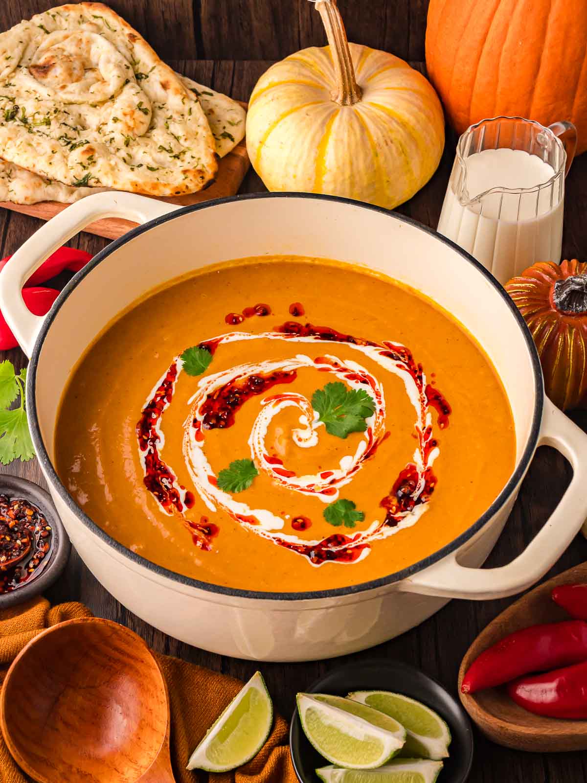 Pumpkin Coconut Curry Soup - Recipe photo by Tessies Table