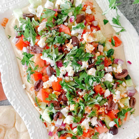 Loaded Hummus - Recipe photo by kyleeskitchen