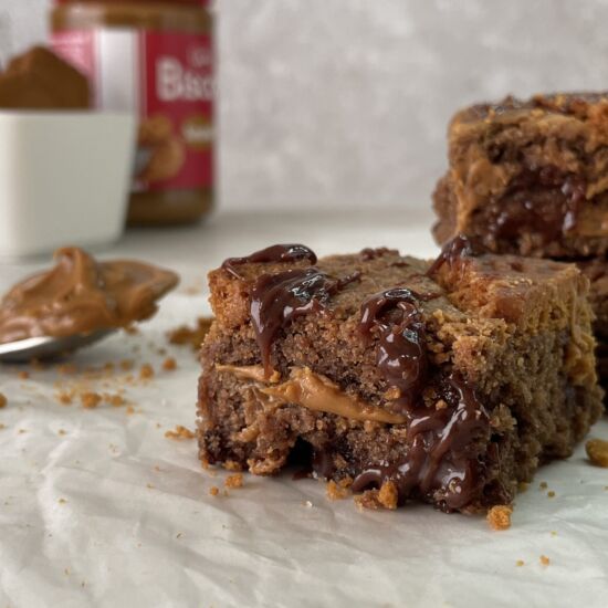 Biscoff Brownies - Recipe photo by ThriftyJinxy