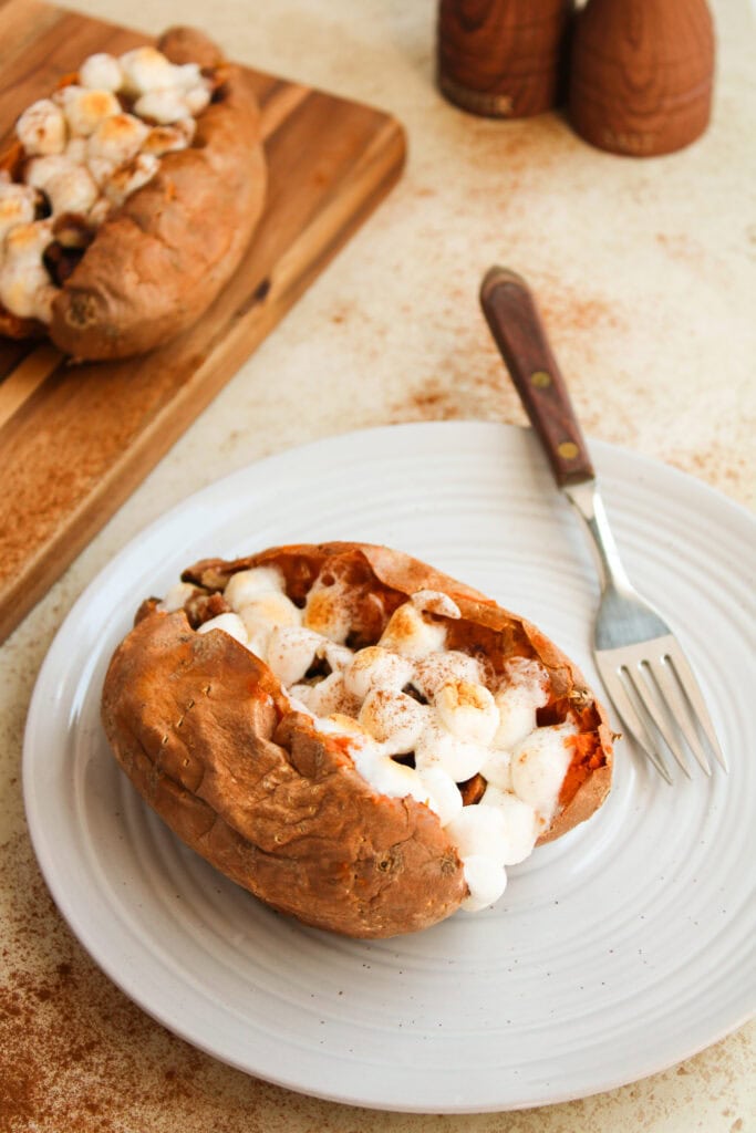 Texas Roadhouse Loaded Sweet Potato - Recipe photo by The Cookin Chicks