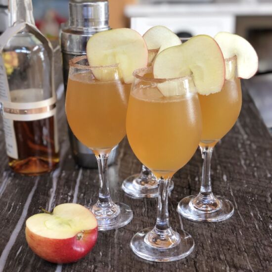 Apple Cider Bourbon Fizz Cocktail - Recipe photo by StyleandGrace