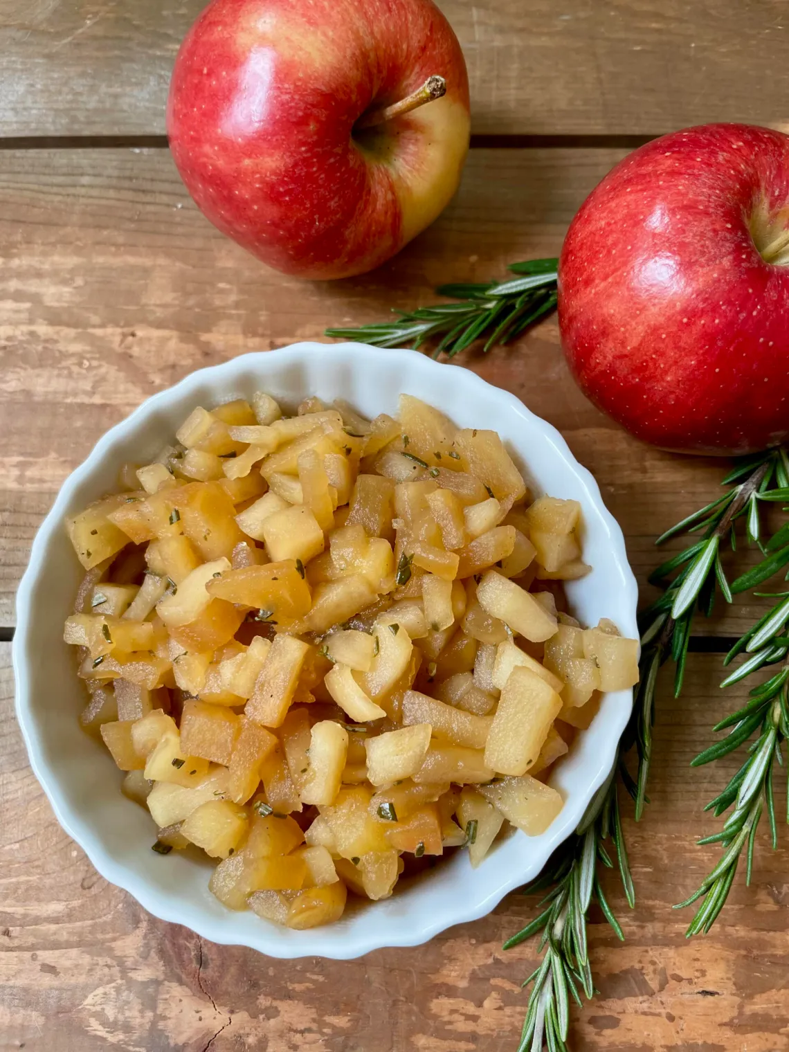 Apple Rosemary Compote - Recipe photo by VegetarianSouth