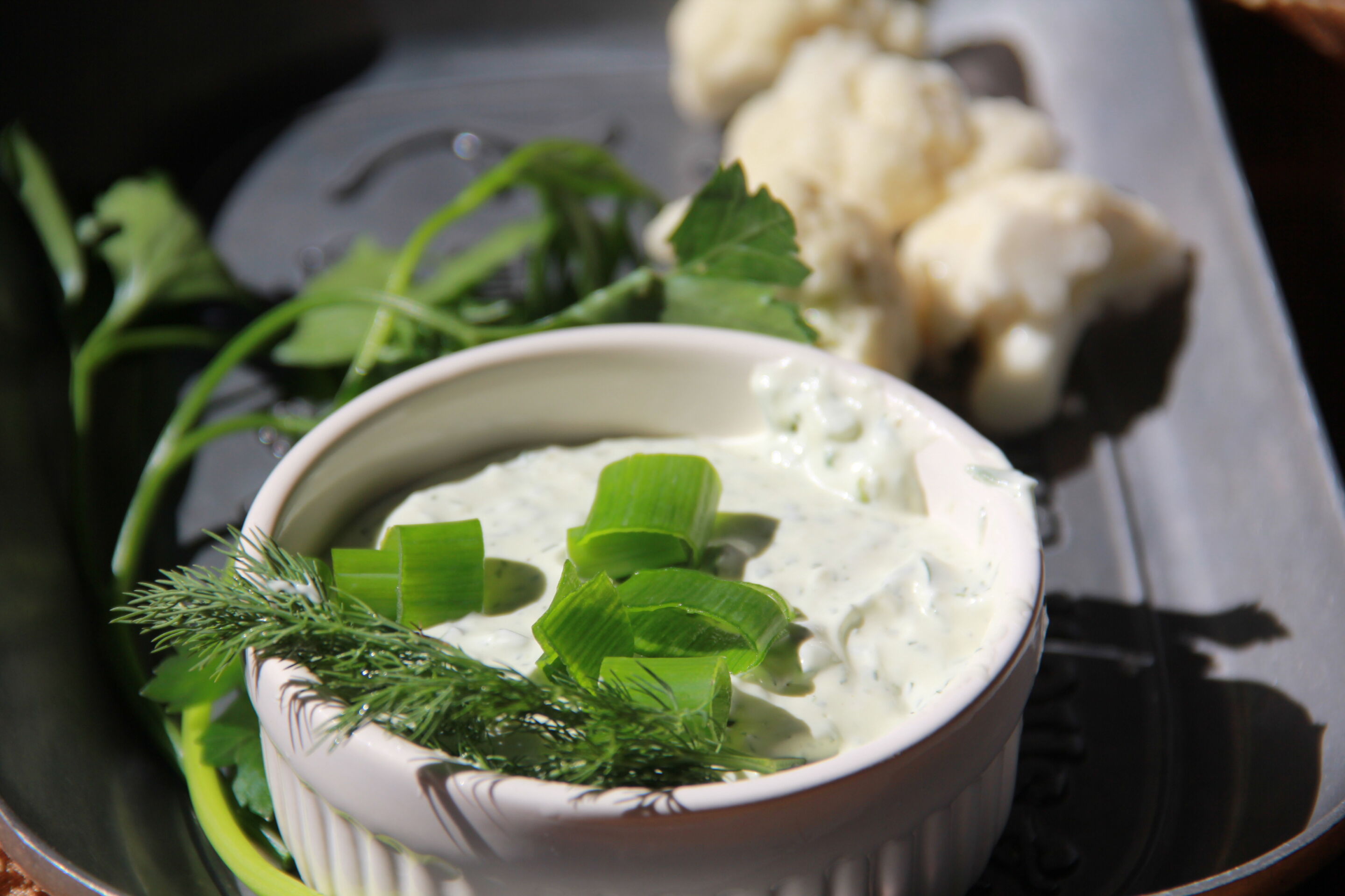 Creamy Green Herb Dip - Recipe photo by southern food and fun