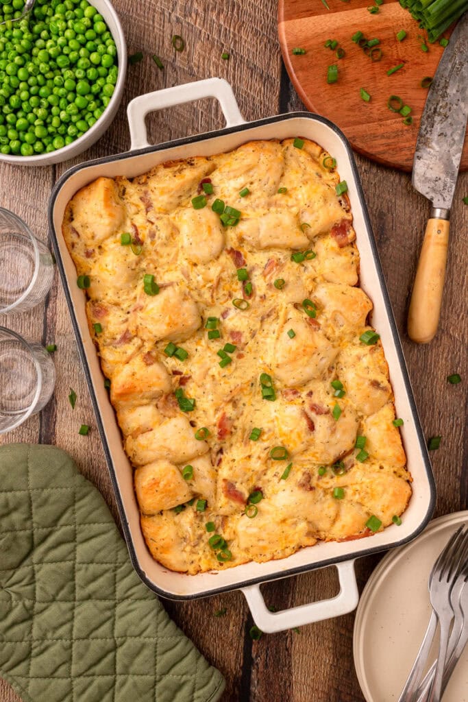 Loaded Chicken and Biscuit Bake - Recipe photo by The Cookin Chicks