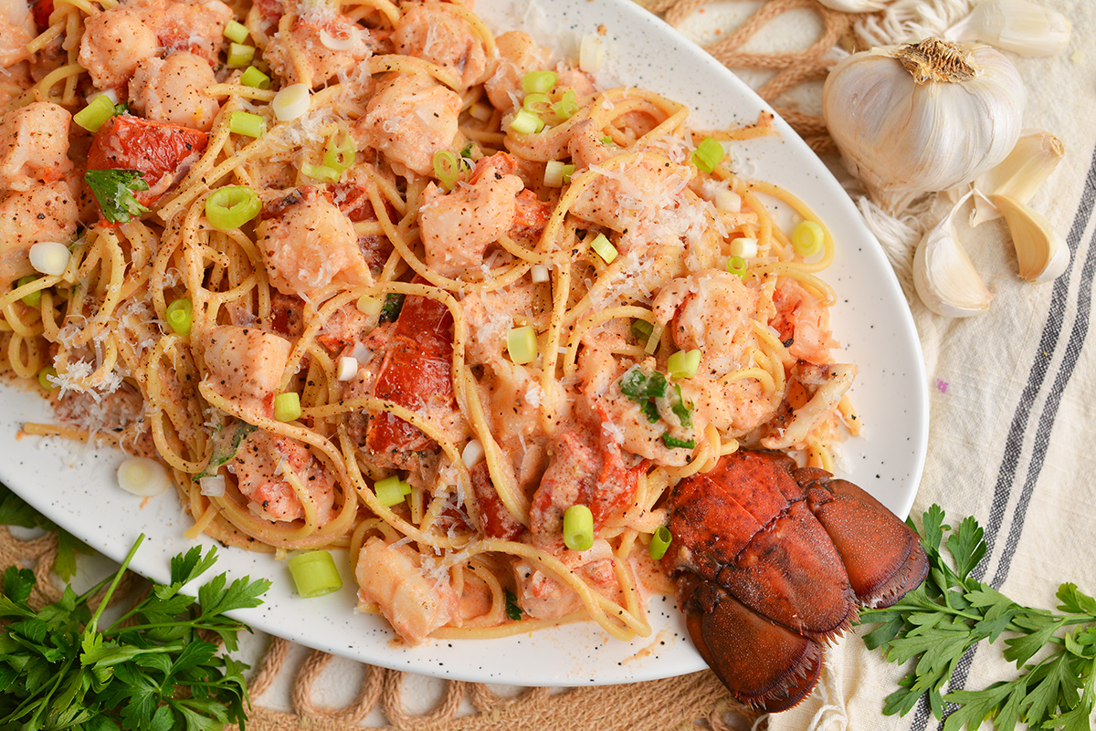 Creamy Lobster Pasta - Recipe photo by savoryexperiments