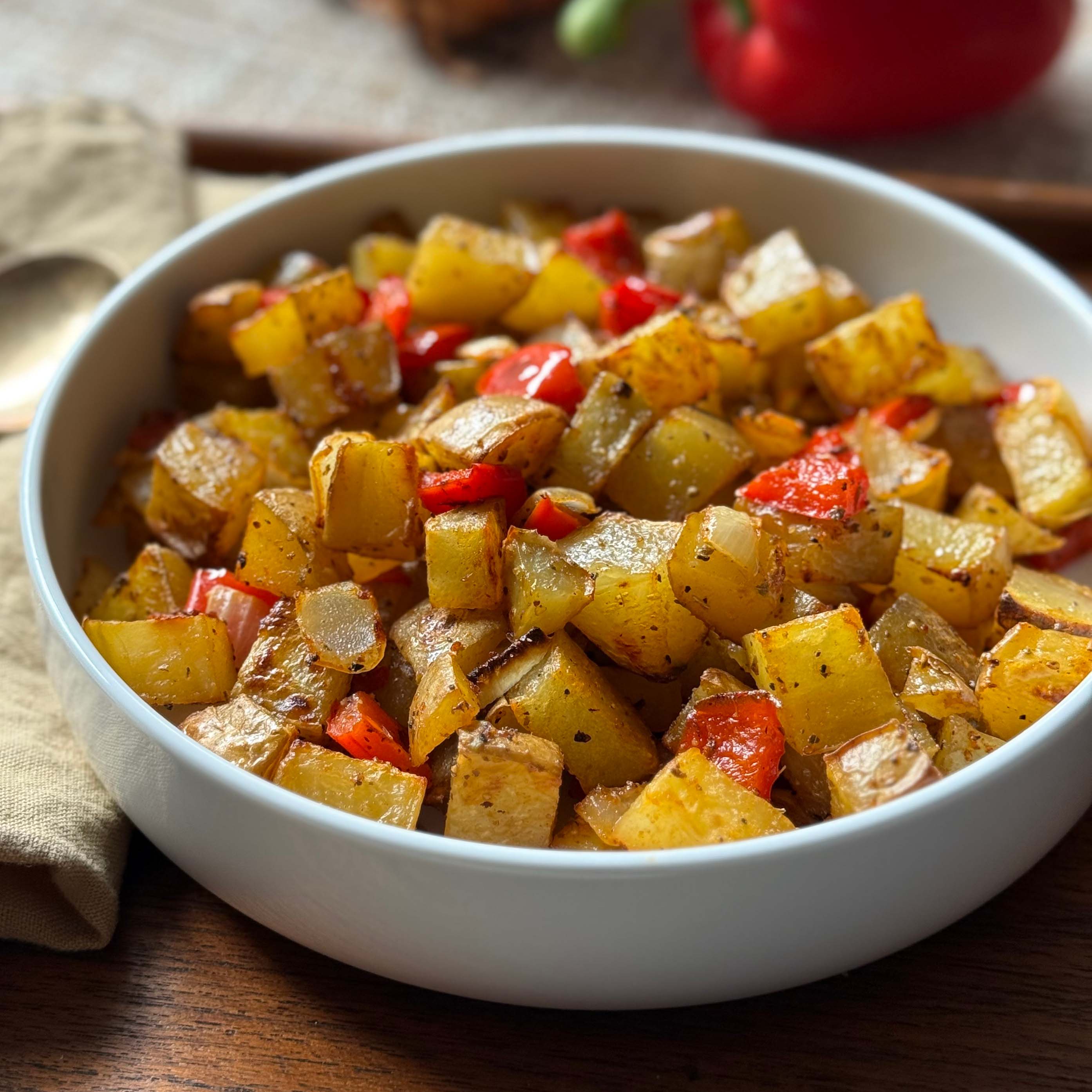 Make-Ahead Breakfast Potatoes - Recipe photo by pestoandpotatoes