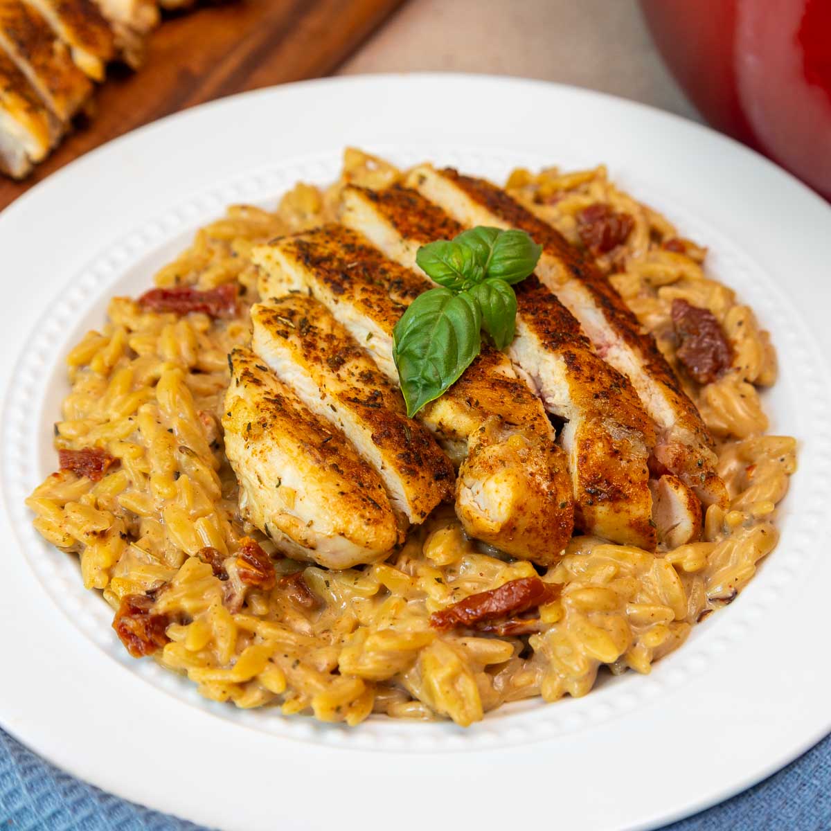 One Pan Marry Me Chicken Orzo - Recipe photo by bykelseysmith