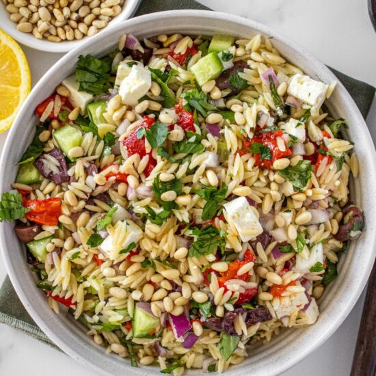 Mediterranean Orzo Salad - Recipe photo by itsnotcomplicatedrecipes
