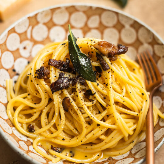 Mushroom Carbonara - Recipe photo by homecookingcollective