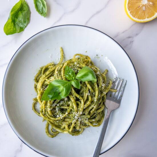 Easy Pasta al Pesto - Recipe photo by mammasflavors