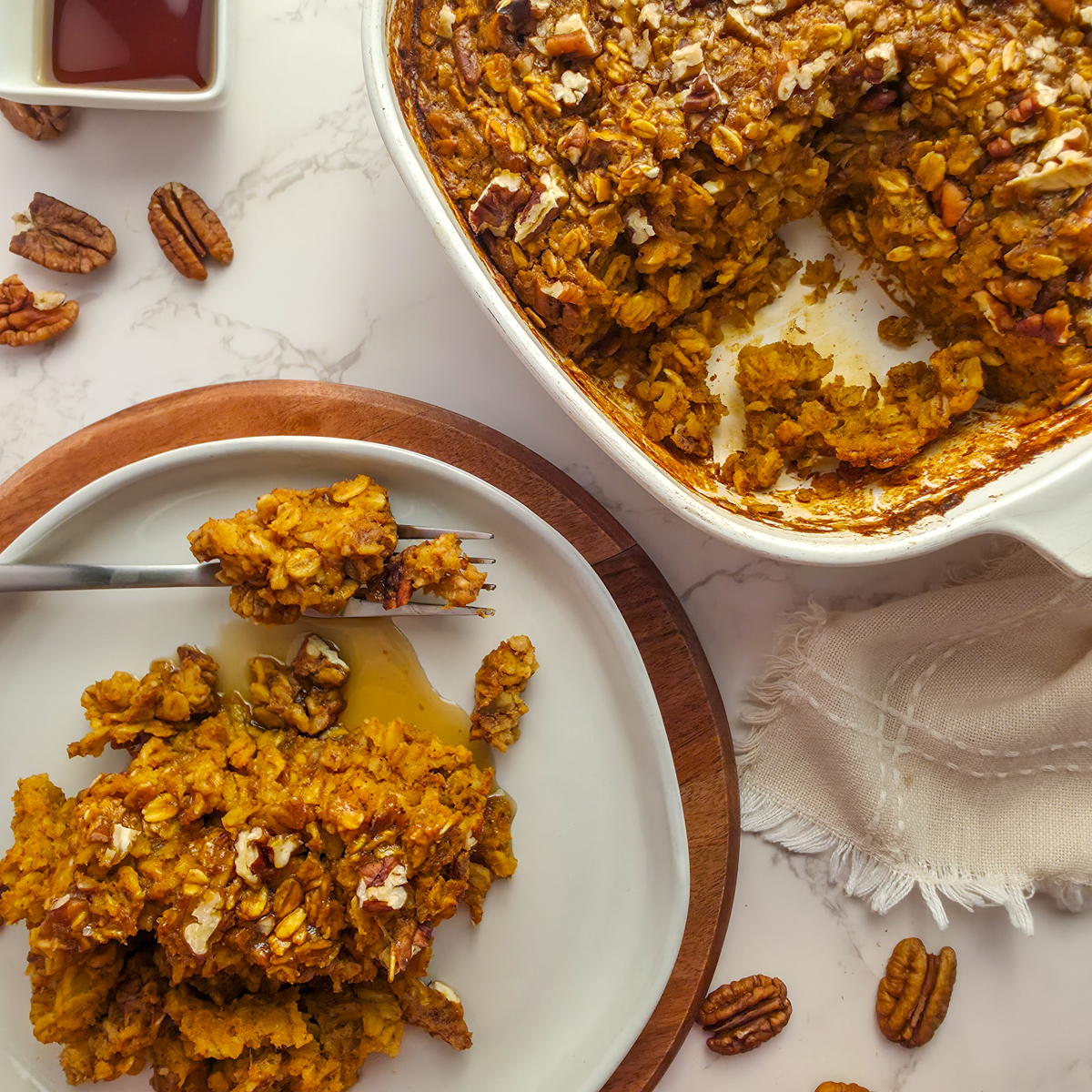 Pumpkin Baked Oatmeal - Recipe photo by simply scratch made