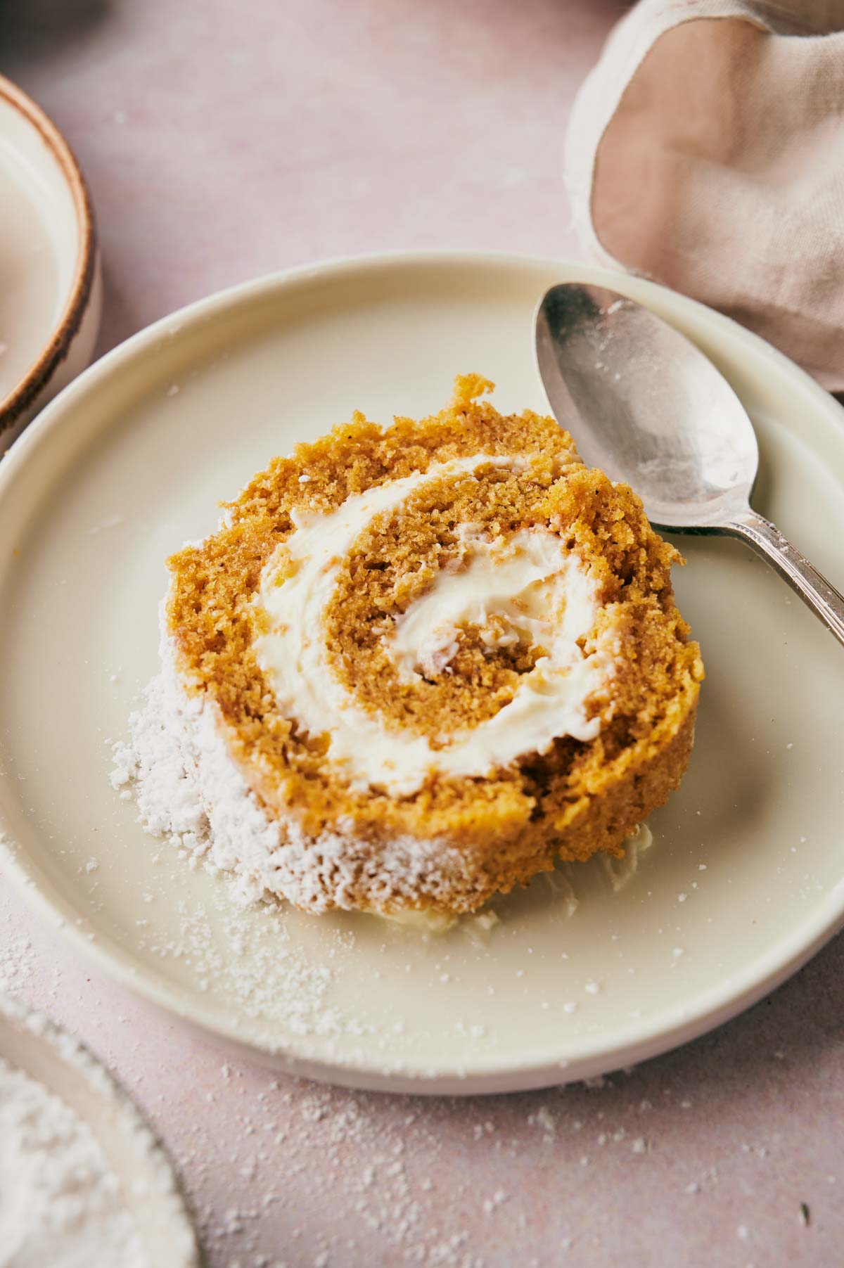 Easy Pumpkin Roll with Cream Cheese - Recipe photo by SplashofTaste