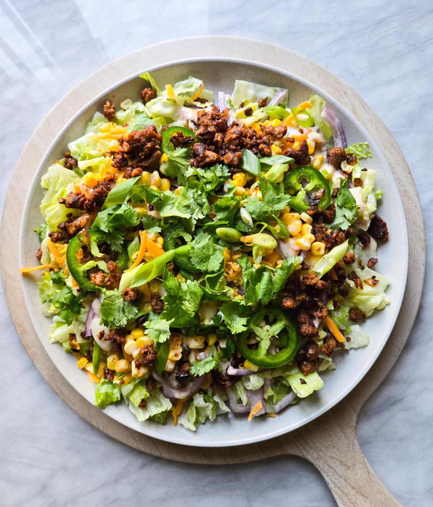 Ranch Taco Salads - Recipe photo by the_happy_veg