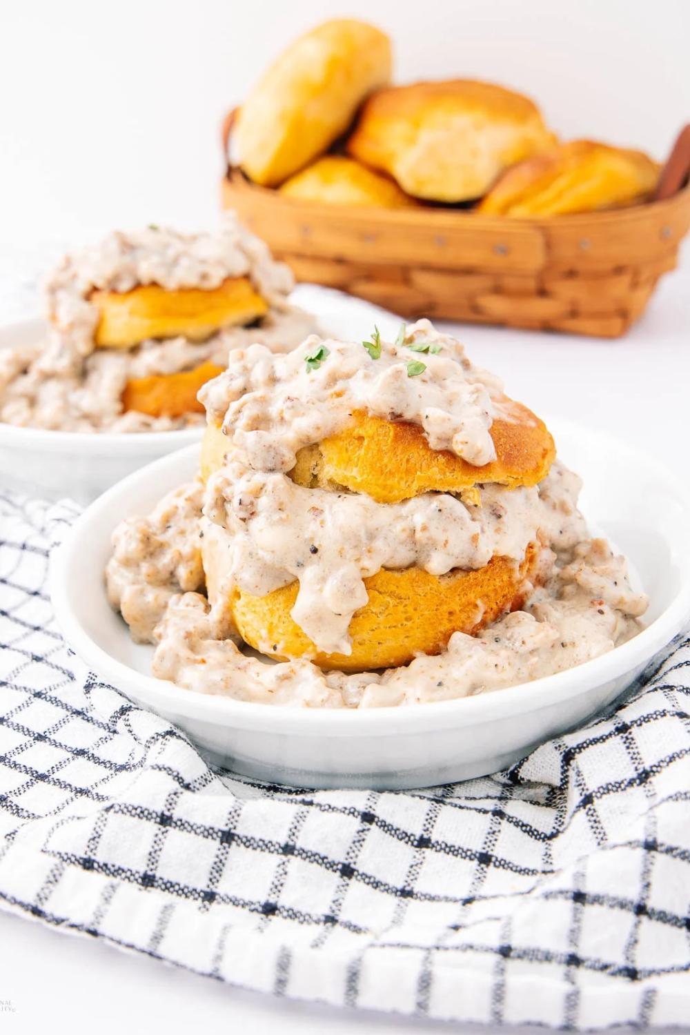 Sausage Gravy and Biscuits - Recipe photo by Intentional Hospitality