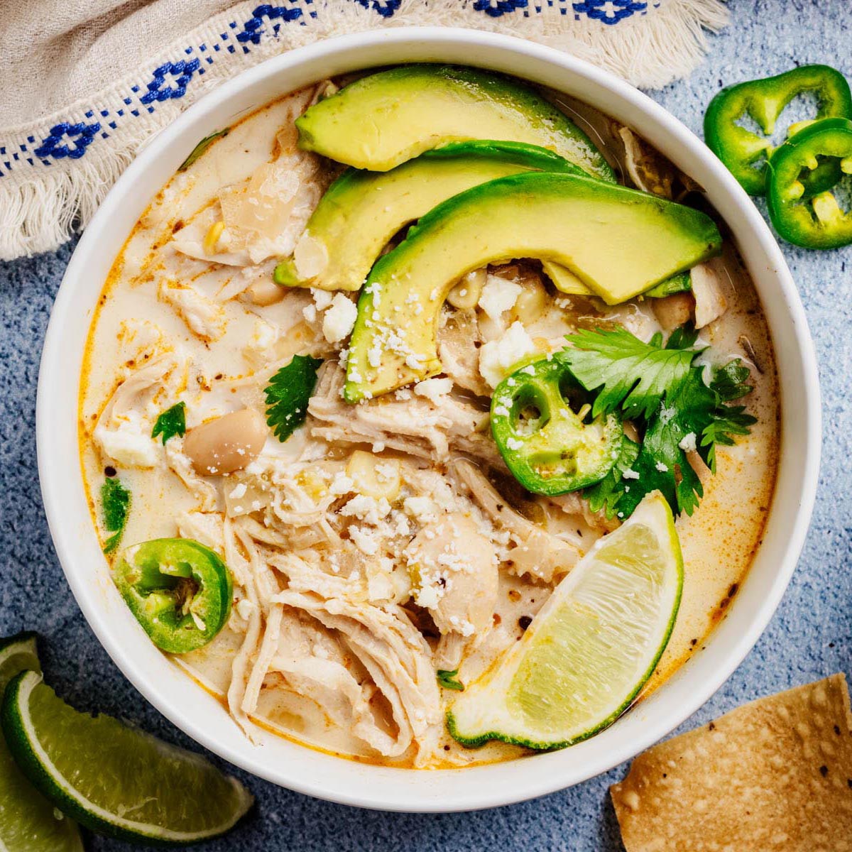 Slow Cooker White Chicken Chili - Recipe photo by HeavenlyHomeCooking