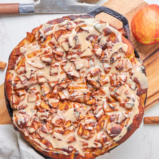 Sourdough Apple Fritter Focaccia - Recipe photo by ForThePleasureOfEating