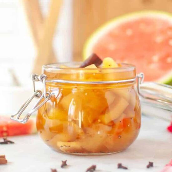 Pickled Watermelon Rind - Recipe photo by Lowcarb-nocarb