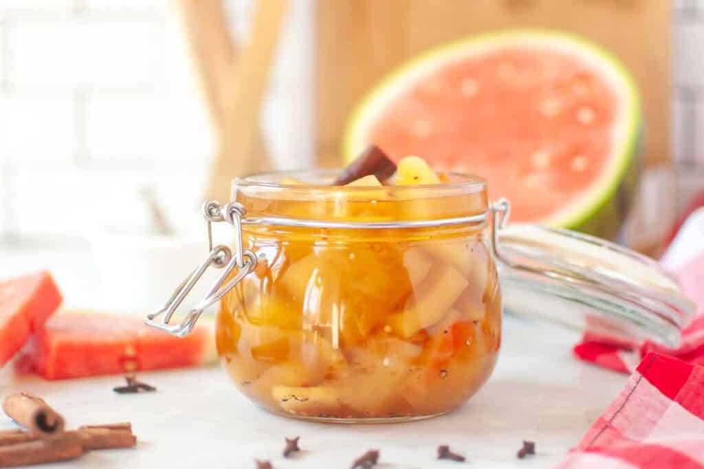 Pickled Watermelon Rind - Recipe photo by Lowcarb-nocarb