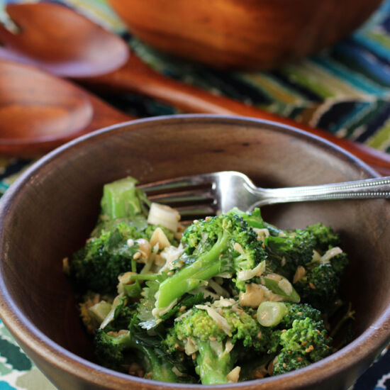 Broccoli Salad with Lime & Tahini - Recipe photo by Food Gal