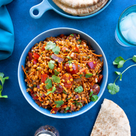 Turkish Red Lentil Salad - Recipe photo by BitterSweet