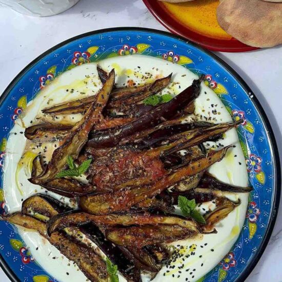 Roasted Eggplant with Yogurt Sauce - Recipe photo by cristinaclaudia