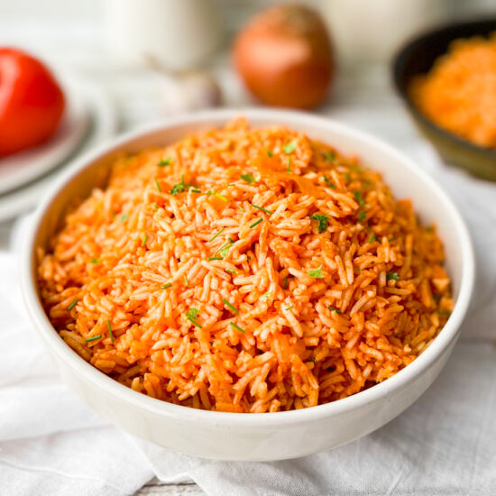 Vegan Mexican Rice - Recipe photo by The Allergen Free Kitchen