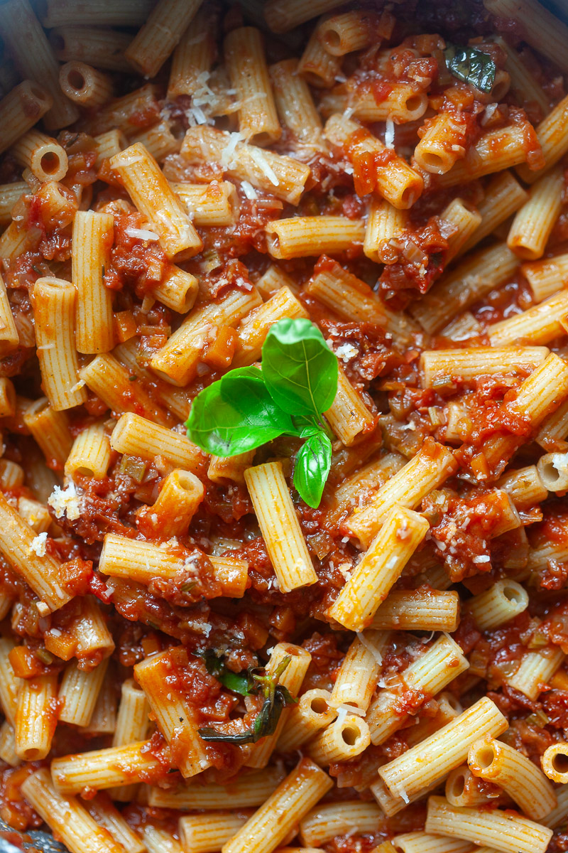 Vegetable Ragù (Sugo Finto) - Recipe photo by vibrantplate