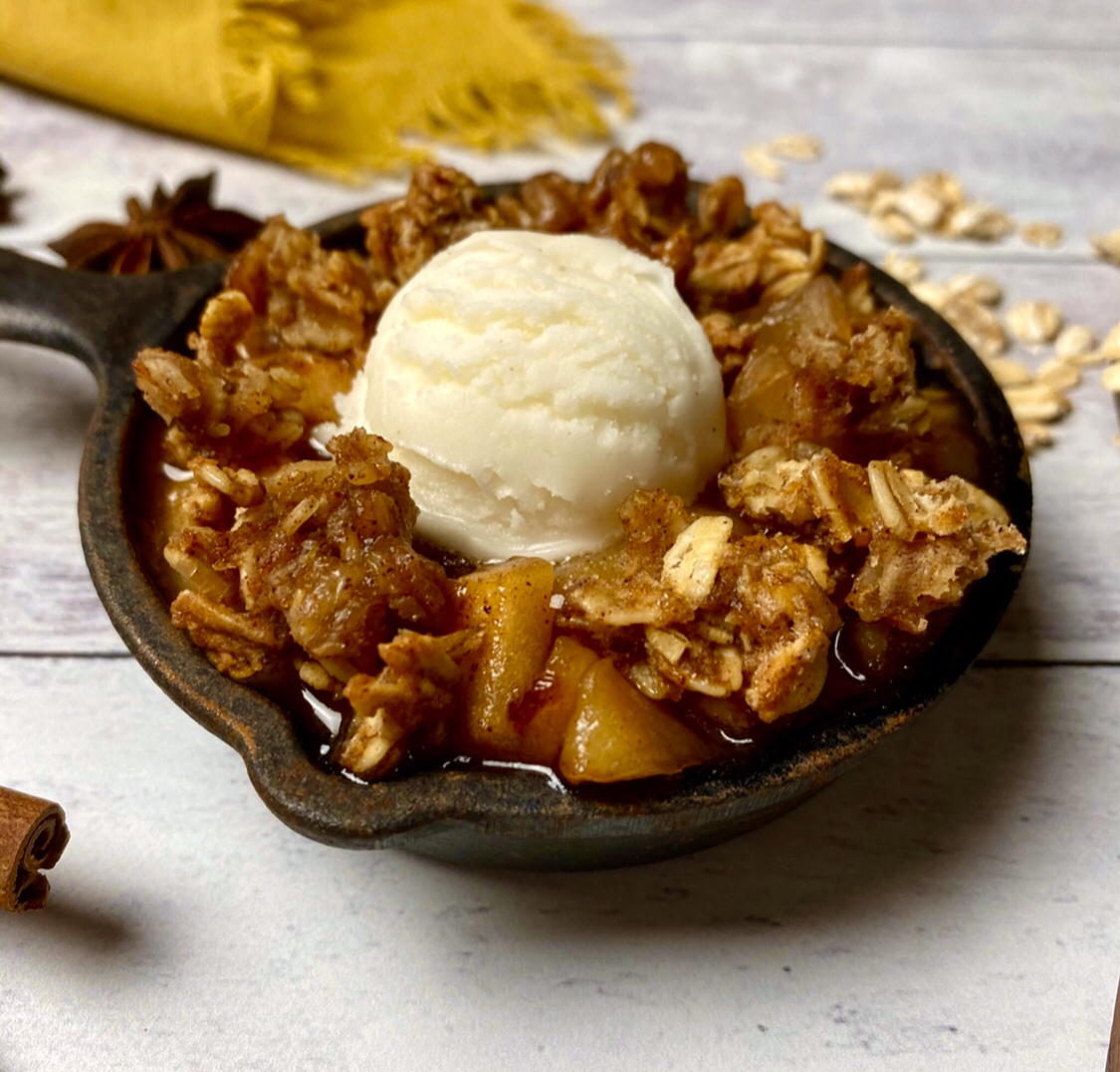 Healthy Apple Crisp - Recipe photo by Healthy Foodie Girl