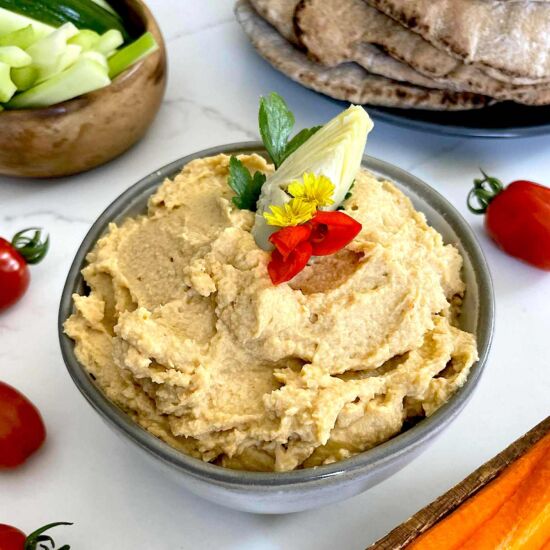 Artichoke Hummus with White Miso - Recipe photo by MaximalistVegan