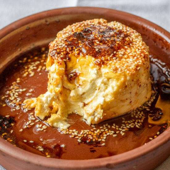 Baked Feta with Honey - Recipe photo by Cooking Gorgeous