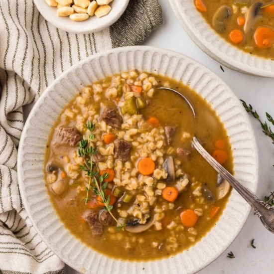 Beef Barley Soup - Recipe photo by livingchirpy