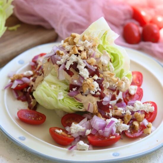 Best Wedge Salad - Recipe photo by Skinny Sweets