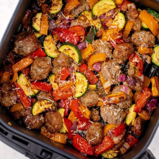 Air Fryer Sausage and Veggies - Recipe photo by dashfordinner